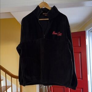 Main-Care Black Half-Zip Fleece Pullover